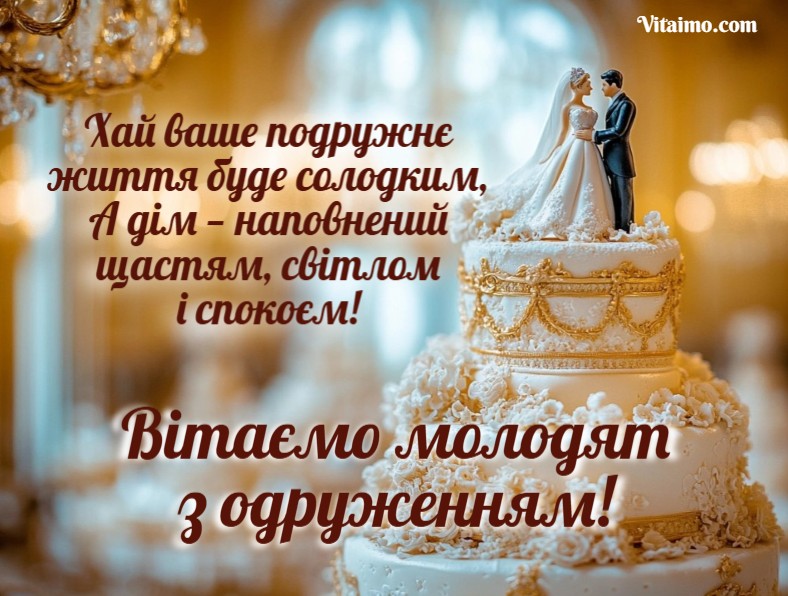 Привітання з одруженням своїми словами