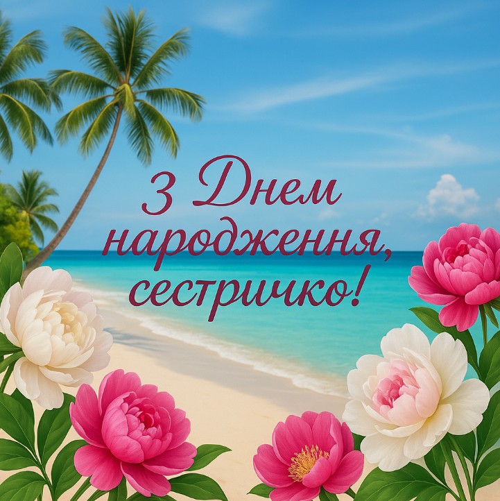 З днем народження сестричко