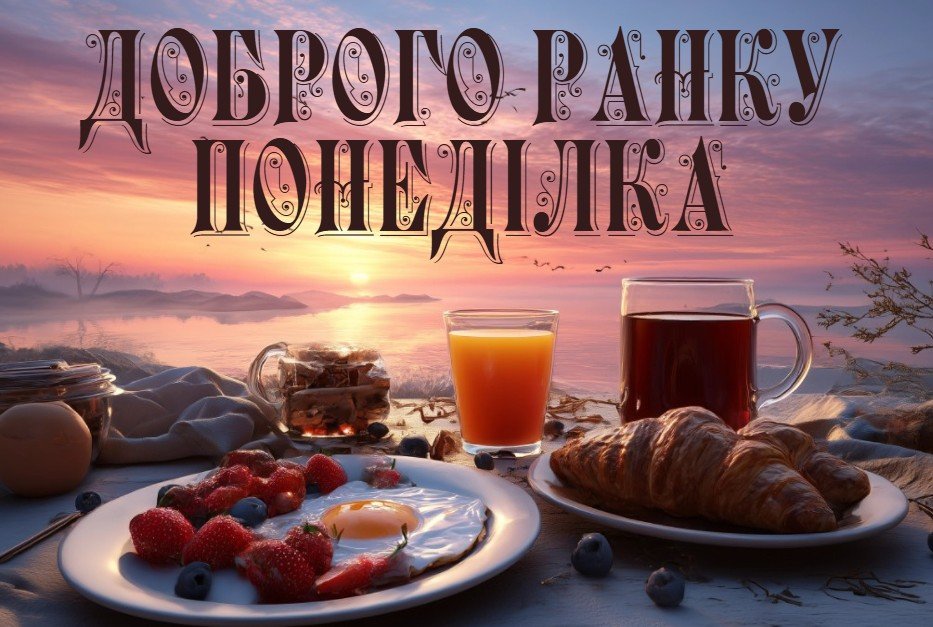 Доброго ранку понеділка