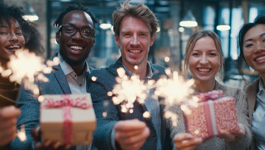 новорічне привітання для колег