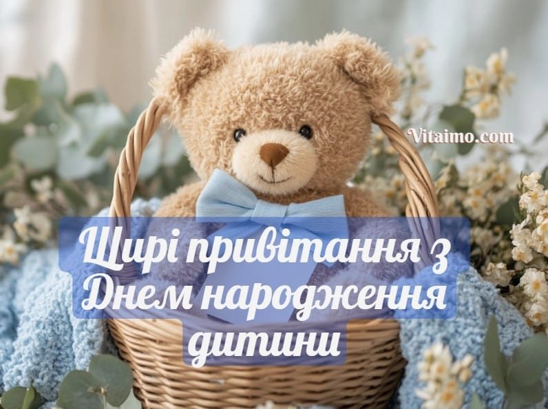Щирі привітання з Днем народження дитини