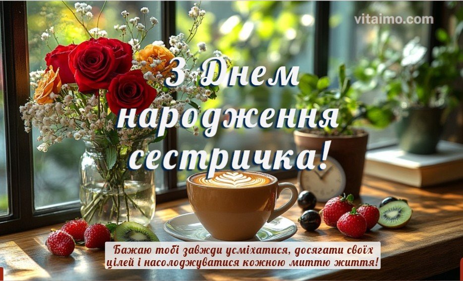 Теплі слова для сестри з днем народження