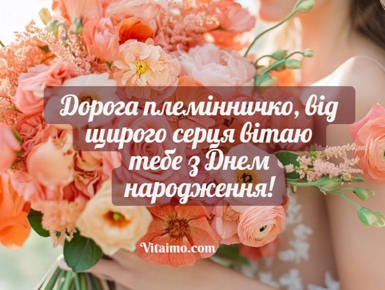 з днем народження племінницю