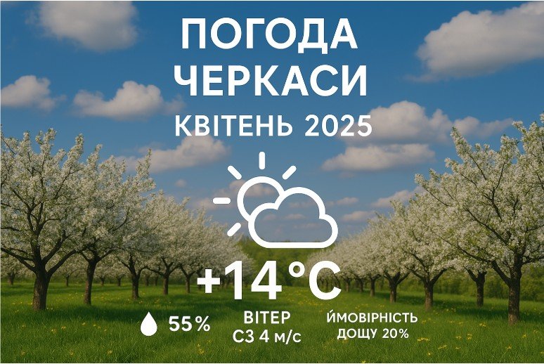 Погода Черкаси у квітні