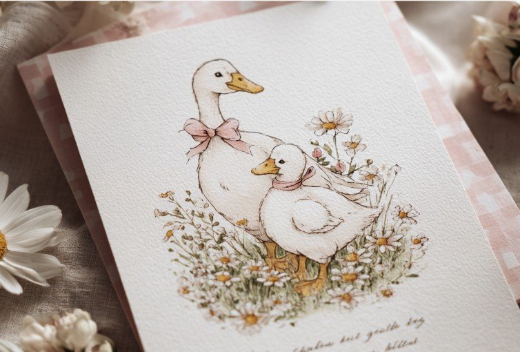 Вишукана листівка для сестри