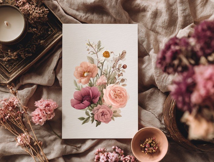 Вишукана листівка для сестри