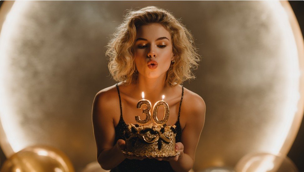 Десерти й святковий декор — гарне привітання подрузі з днем народження