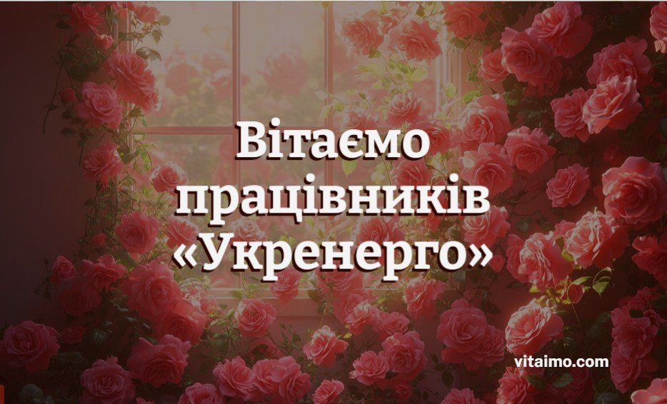 Национальная энергетическая компания «Укрэнерго» привітання