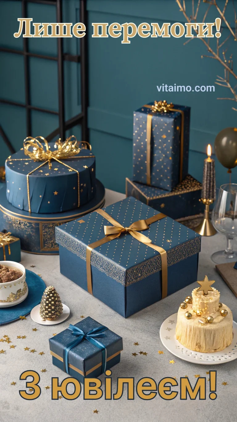 Лише перемоги! Листівка з ювілеєм чоловіку!