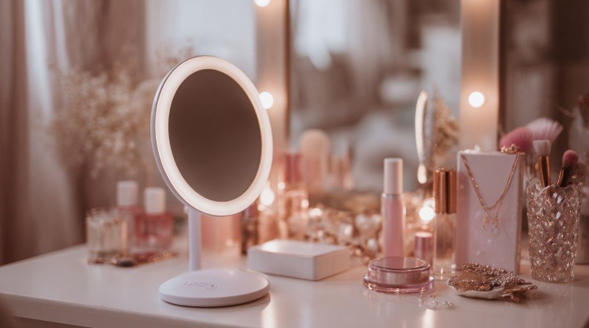 Жіноче дзеркало з підсвіткою як подарунок