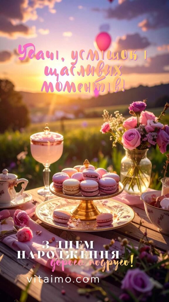 Зворушливе привітання з днем народження для дорогої подруги