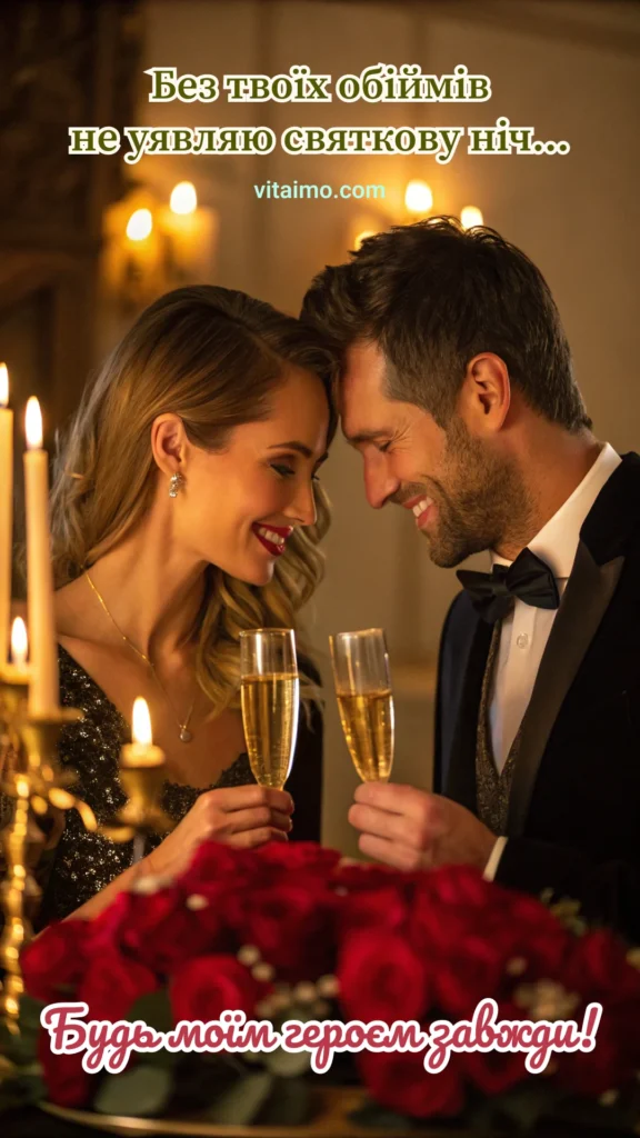 Новорічна листівка для коханого — разом створюємо казку