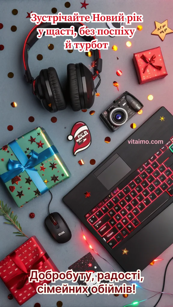 Привітання з Новим роком у сучасному стилі для друзів і рідних