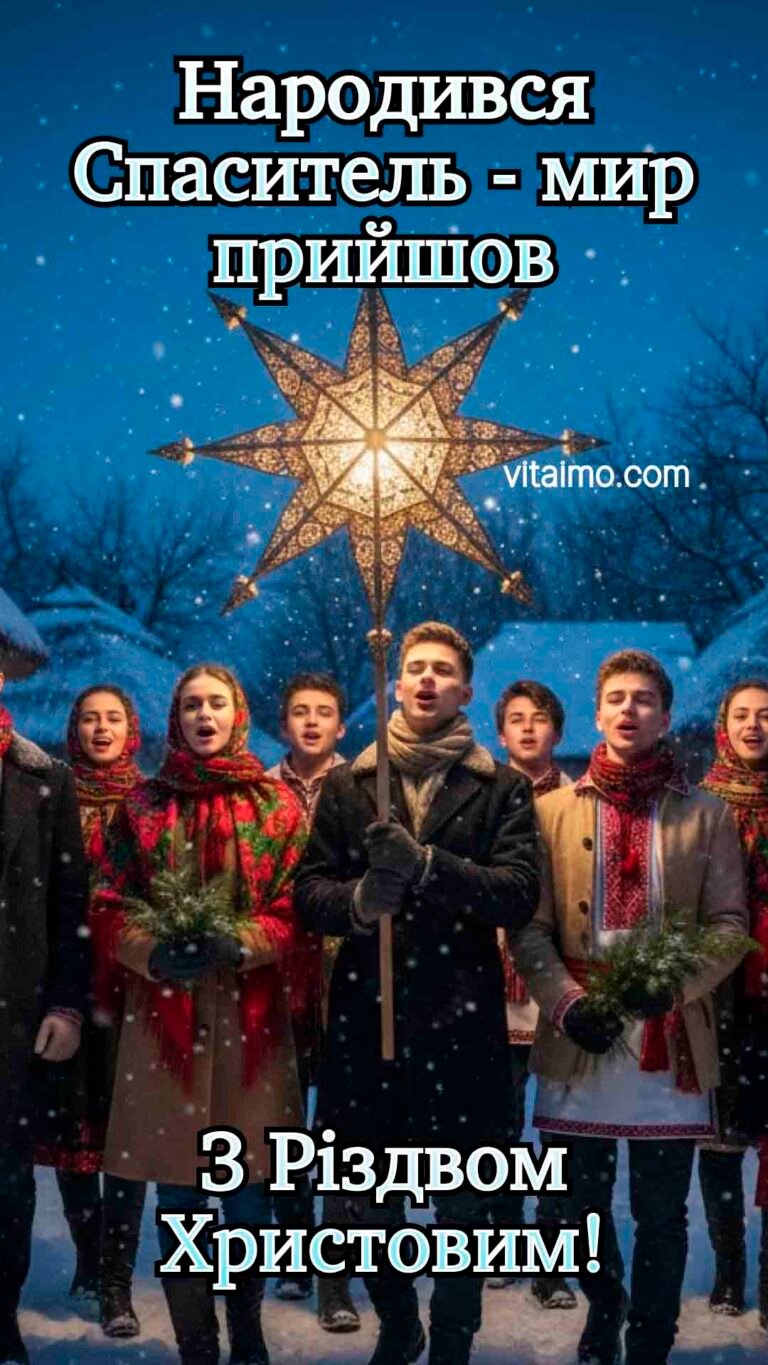 Тепле різдвяне привітання з українськими колядниками