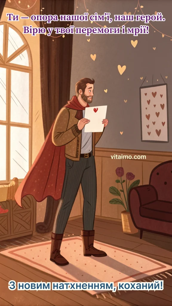 Листівка для коханого — Наш герой і найбільша підтримка