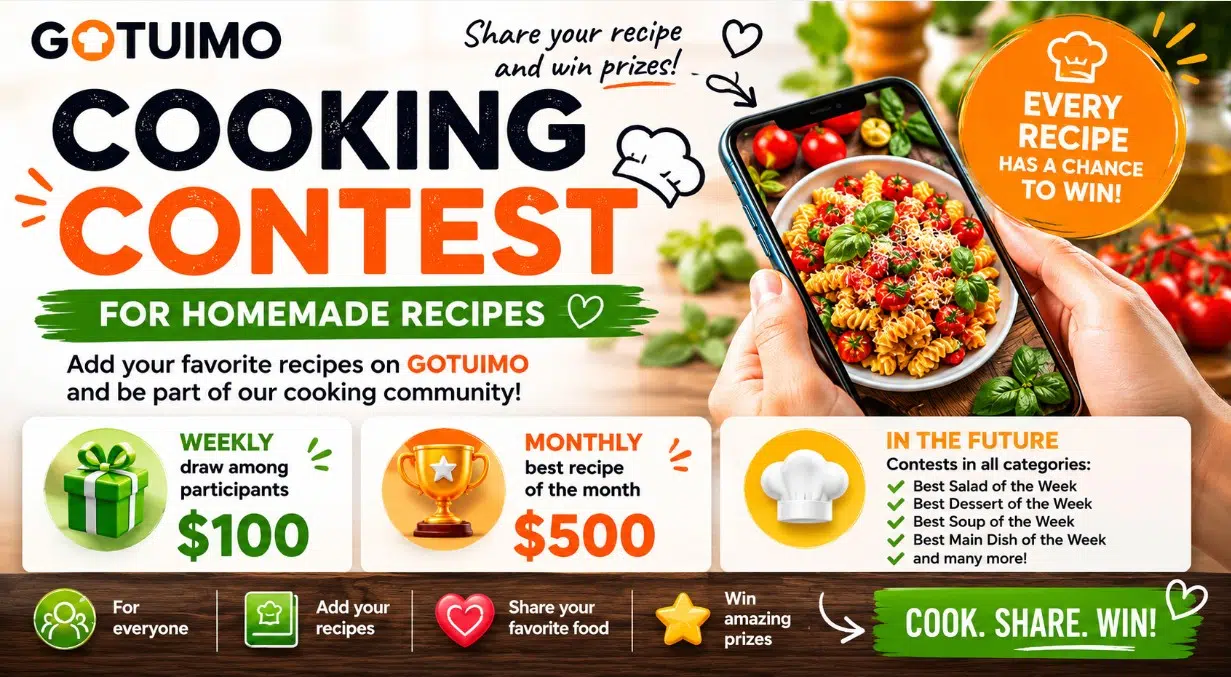GOTUIMO cooking contest for homemade recipes